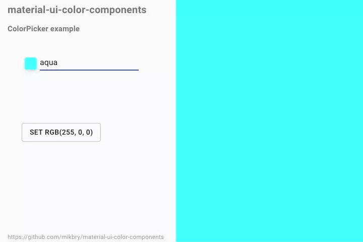 Video of ColorPicker